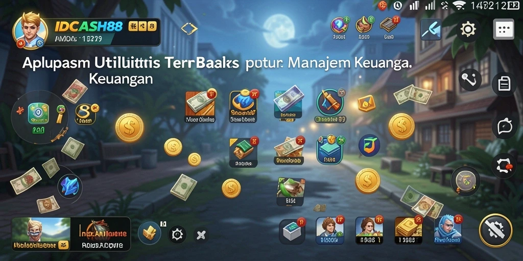 Screenshot IDCASH88 menampilkan fitur pengelolaan keuangan yang intuitif dan modern.