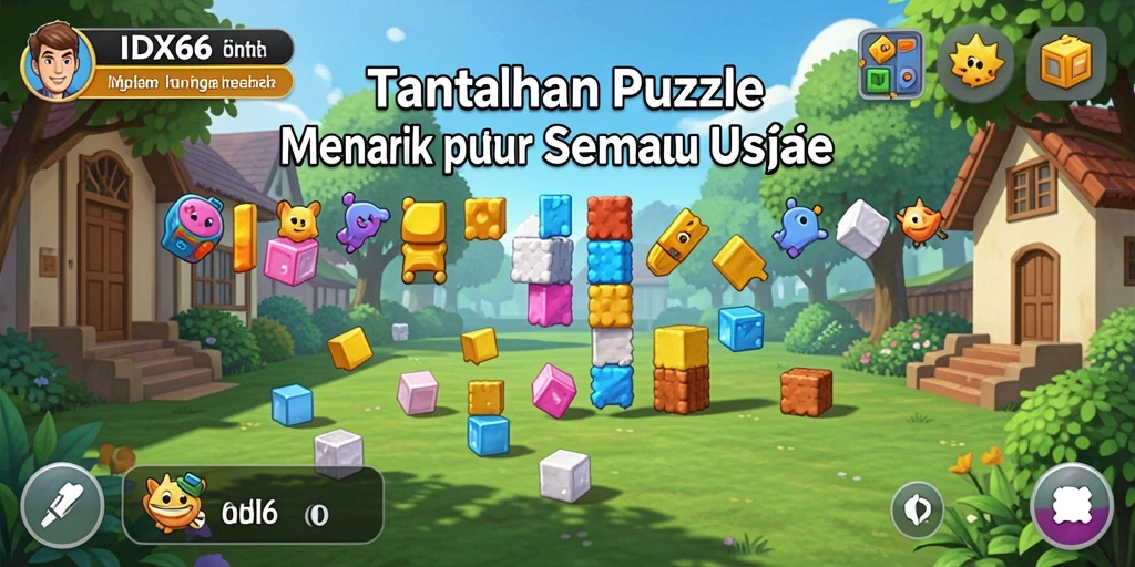Tampilan gameplay <strong>IDX66</strong> yang menarik dan menantang para pemain puzzle.