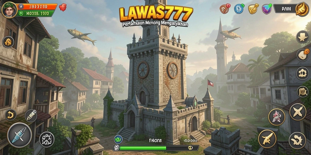 Tangkapan layar LAWAS777 menampilkan aksi seru dalam gameplay Tower Defense.