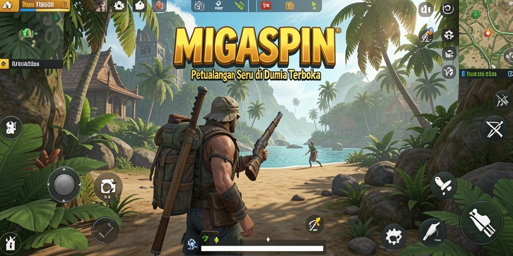 Tangkapan layar yang menunjukkan berbagai keindahan dunia MIGASPIN.