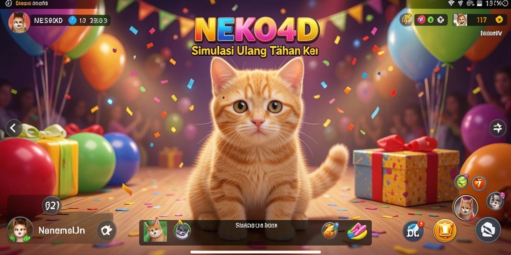 Tampilan imersif gameplay NEKO4D yang menarik dan penuh warna.