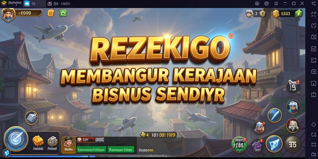 Tampilan gameplay REZEKIGO dengan visual menarik dan interaksi dinamis.