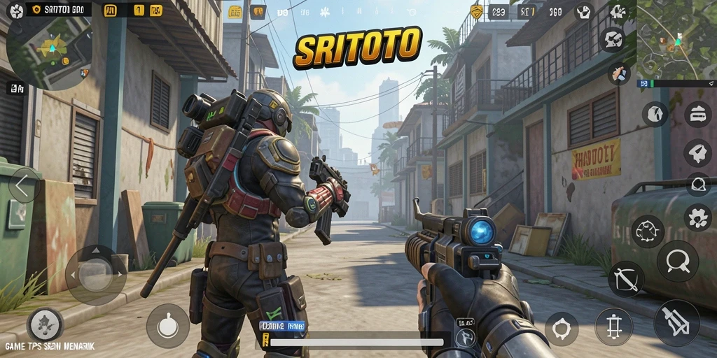 Tampilan gameplay menarik dalam SRITOTO dengan aksi tembak-menembak intens.