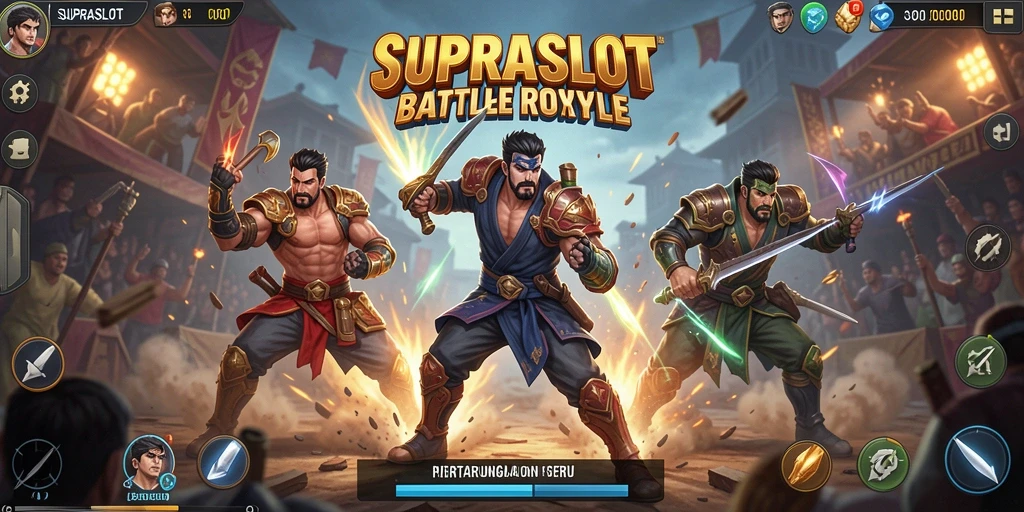 Gameplay seru dari SUPRASLOT dalam mode Battle Royale.